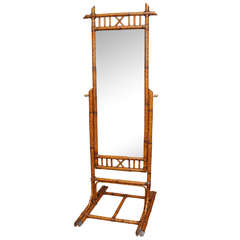 Bamboo Cheval Dressing Mirror